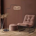 Steinhauer Standerlampe BLOEBA E27 IP20, dæmpbar