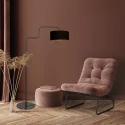 Steinhauer Standerlampe BLOEBA 1-flamme E27 IP20, sort dæmpbar