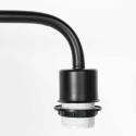 Steinhauer Standerlampe BLOEBA 1-flamme E27 IP20, sort dæmpbar
