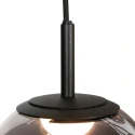 Steinhauer Pendel BOLLIQUE 12-flammer IP20, sort dæmpbar