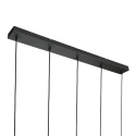 Steinhauer Pendel GLIMSY 5-flammer IP20, sort dæmpbar