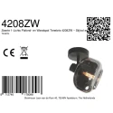 wall luminaire TENEBRIS 1 flame E14 IP20, black dimmable