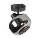 Mexlite wall luminaire TENEBRIS 1 flame E14 IP20, black dimmable