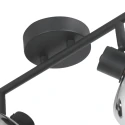 Mexlite Væglampe TENEBRIS 2-flammer E14 IP20, sort dæmpbar