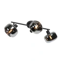 Mexlite wall luminaire TENEBRIS 3 flames E14 IP20, black dimmable