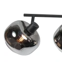 wall luminaire TENEBRIS 4 flames E14 IP20, black dimmable
