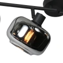 Mexlite wall luminaire TENEBRIS 4 flames E14 IP20, black dimmable