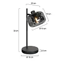 Mexlite table lamp TENEBRIS E14 IP20, dimmable
