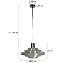 Steinhauer pendant luminaire HALO CIRQUE E27 IP20, dimmable