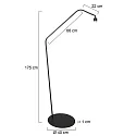anne light & home Standerlampe ZIG-ZAG E27 IP20, dæmpbar
