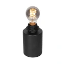 Mexlite Bordlampe AURELIO 1-flamme E27 IP20, sort dæmpbar