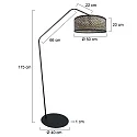 anne light & home Standerlampe ZIG-ZAG E27 IP20, dæmpbar