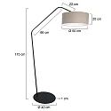 anne light & home floor lamp ZIG-ZAG E27 IP20, dimmable
