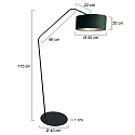 anne light & home Standerlampe ZIG-ZAG E27 IP20, dæmpbar
