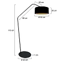 anne light & home Standerlampe ZIG-ZAG E27 IP20, dæmpbar