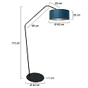 anne light & home Standerlampe ZIG-ZAG E27 IP20, dæmpbar