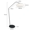 anne light & home Standerlampe ZIG-ZAG E27 IP20, dæmpbar