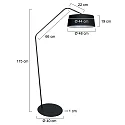anne light & home Standerlampe ZIG-ZAG E27 IP20, dæmpbar