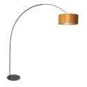 anne light & home arc luminaire CURVE 1 flame E27 IP20, black dimmable