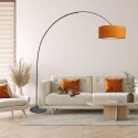 anne light & home arc luminaire CURVE 1 flame E27 IP20, black dimmable
