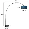 anne light & home Standerlampe CURVE E27 IP20, dæmpbar