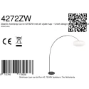 anne light & home arc luminaire CURVE 1 flame E27 IP20, black dimmable