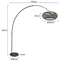 anne light & home Standerlampe CURVE E27 IP20, dæmpbar