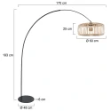 anne light & home Buelampe CURVE 1-flamme E27 IP20, sort dæmpbar