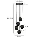 Mexlite pendant luminaire HALOSWAP E27 IP20, dimmable