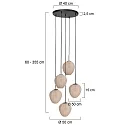 Mexlite pendant luminaire HALOSWAP E27 IP20, dimmable