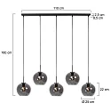 Mexlite pendant luminaire HALOSWAP E27 IP20, dimmable