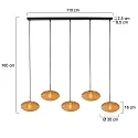 Mexlite pendant luminaire HALOSWAP E27 IP20, dimmable