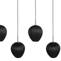 Mexlite Pendel SILURA 5-flammer E27 IP20, sort dæmpbar