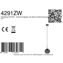 Mexlite pendant luminaire SFERIO 1 flame E27 IP20, black dimmable