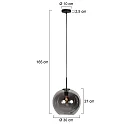 Mexlite pendant luminaire HALOSWAP E27 IP20, dimmable