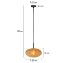 Mexlite Pendel HALOSWAP E27 IP20, dæmpbar