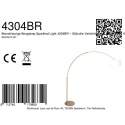 Steinhauer floor lamp SPARKLED LIGHT 1 flame E27 IP20, bronze dimmable