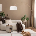Steinhauer floor lamp SPARKLED LIGHT 1 flame E27 IP20, bronze dimmable