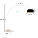 Steinhauer floor lamp SPARKLED LIGHT E27 IP20, dimmable