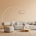 Steinhauer Buelampe MAZE NATURAL 1-flamme E27 IP20, creme dæmpbar