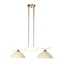 Steinhauer Pendel ANTHEA 2-flammer E27 IP20, bronze dæmpbar