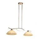 Steinhauer Pendel ANTHEA 2-flammer E27 IP20, bronze dæmpbar