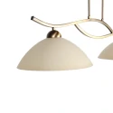 Steinhauer Pendel ANTHEA 2-flammer E27 IP20, bronze dæmpbar