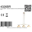 Steinhauer Pendel ANTHEA 3-flammer E27 IP20, bronze dæmpbar