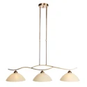 Steinhauer Pendel ANTHEA 3-flammer E27 IP20, bronze dæmpbar