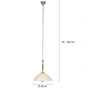 Steinhauer Pendel ANTHEA 1-flamme E27 IP20, bronze dæmpbar