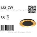 Loftlampe GOLDEN VEIL 2-flammer IP20, sort dæmpbar