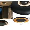 Steinhauer Loftlampe GOLDEN VEIL 2-flammer IP20, sort dæmpbar