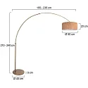 Steinhauer Standerlampe SPARKLED LIGHT E27 IP20, dæmpbar