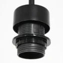 Steinhauer pendant luminaire SPARKLED LIGHT 1 flame E27 IP20, black dimmable